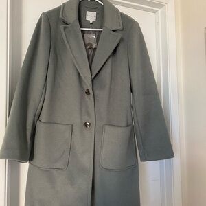 Cyrus Women's Elegant Gray Trench Coat